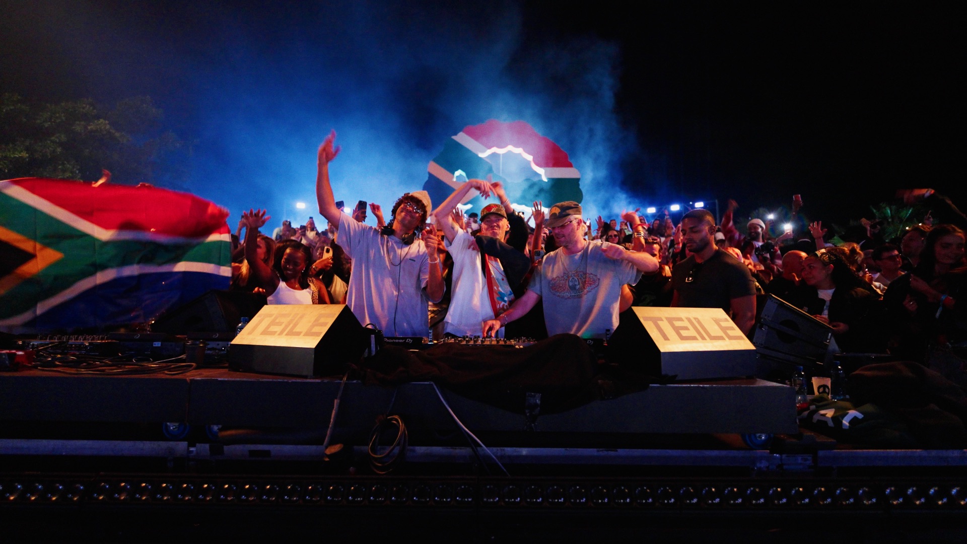 Live crowd at a festival event